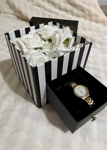 Hediye saat güllü set - Görsel 6