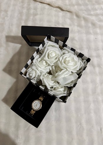 Hediye saat güllü set - Görsel 2