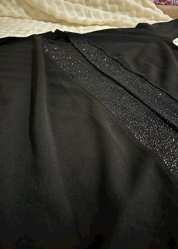 Siyah V Yaka Uzun Kollu Kadın Abiye ikili takım - Görsel 3