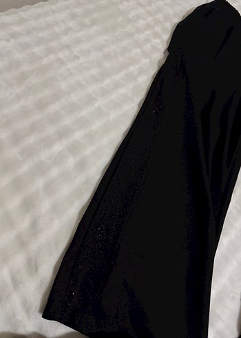 Siyah V Yaka Uzun Kollu Kadın Abiye ikili takım - Görsel 15