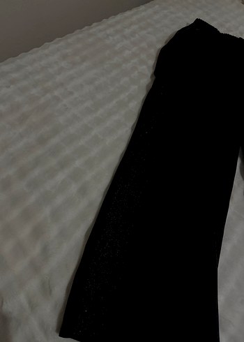 Siyah V Yaka Uzun Kollu Kadın Abiye ikili takım - Görsel 13