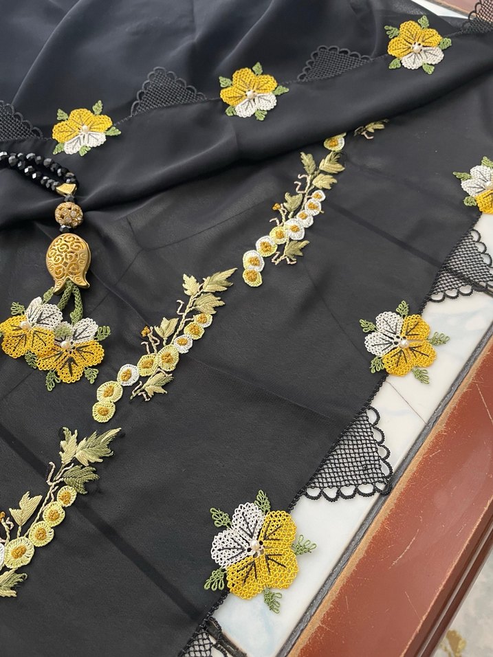 Namaz başörtüsü krep - Görsel 2