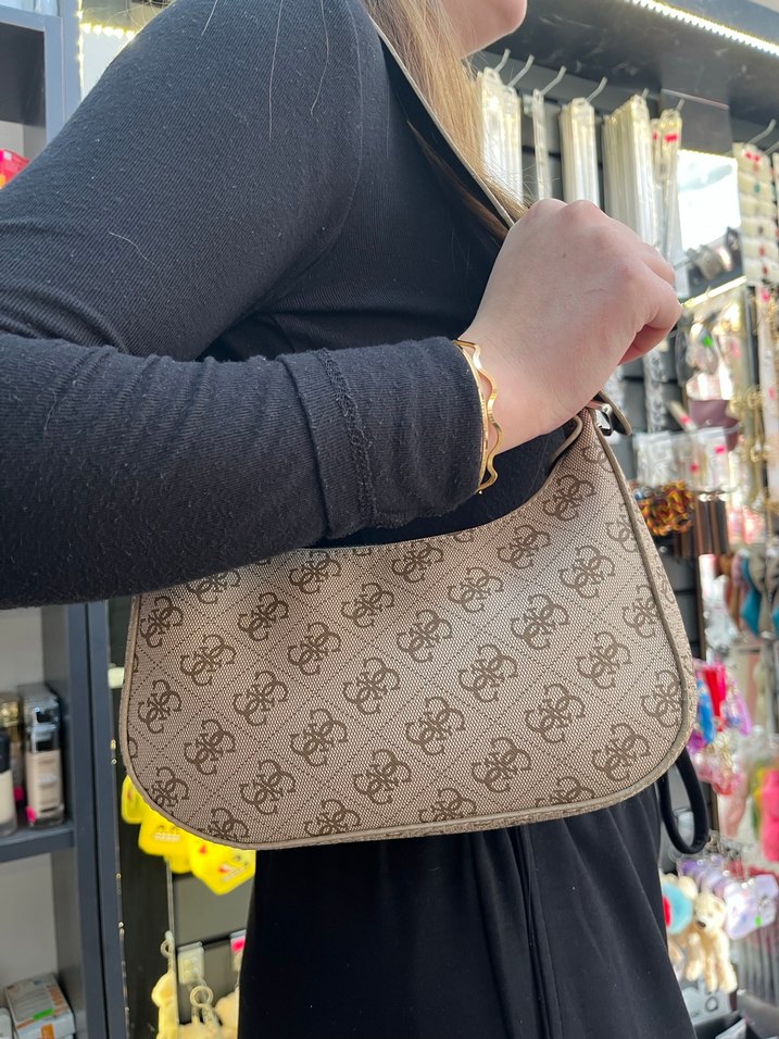 Bej Desenli Tokalı Kadın Çanta - Görsel 2