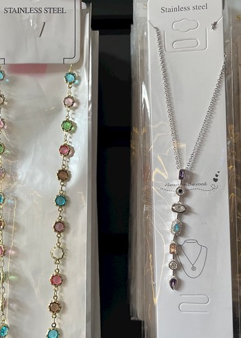 Uzun Çok Renkli Boncuklu Bohem Kolye - Görsel 3