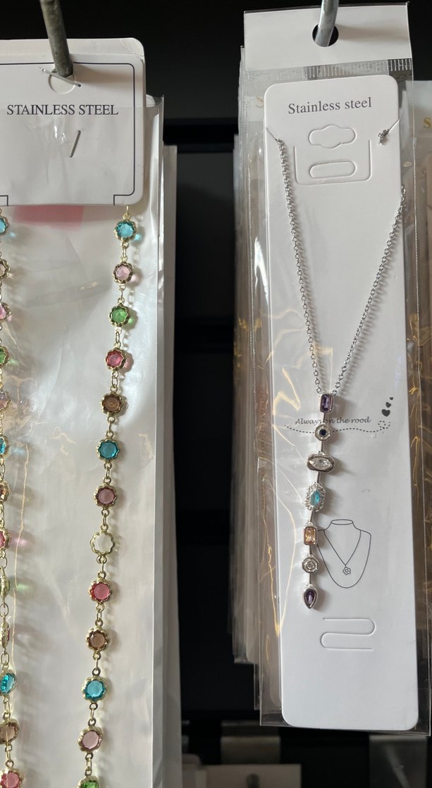 Uzun Çok Renkli Boncuklu Bohem Kolye - Görsel 3