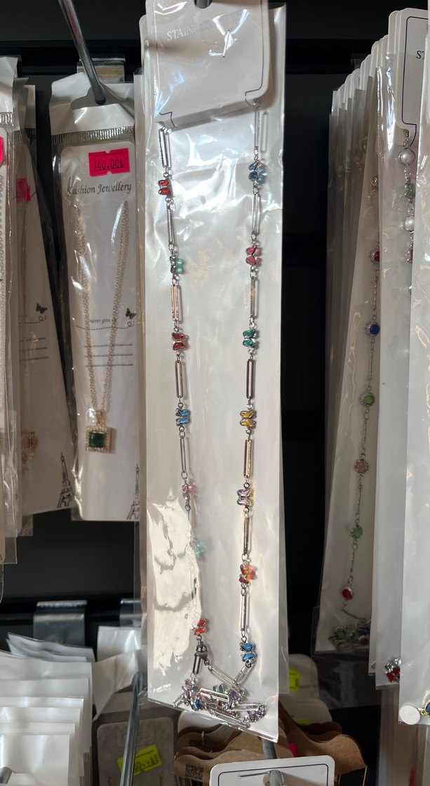 Uzun Çok Renkli Boncuklu Bohem Kolye - Görsel 2