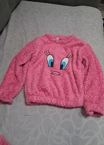 Pembe Örgü Bebek Kız Tulumu - Görsel 2