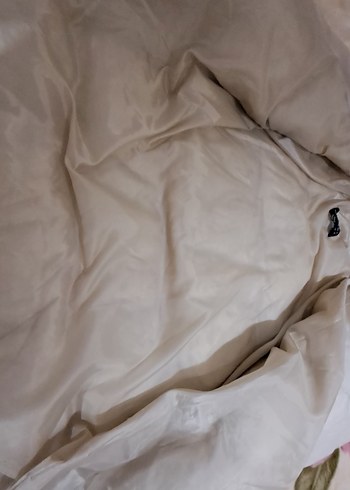 kadın  Bej Kemerli Kışlık Mont - Görsel 4