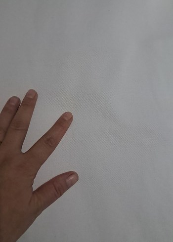 Beyaz Pamuklu Uzun Kollu Polo Tişört - Görsel 2