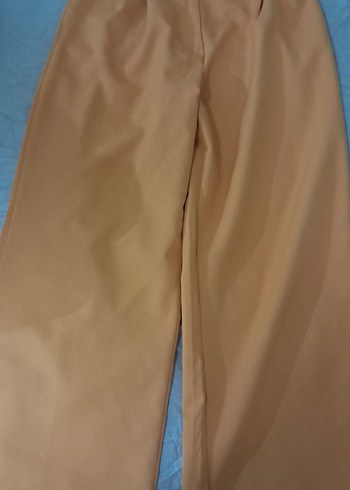 Drapeli Bej Kadın Kumaş Pantolon - Görsel 4