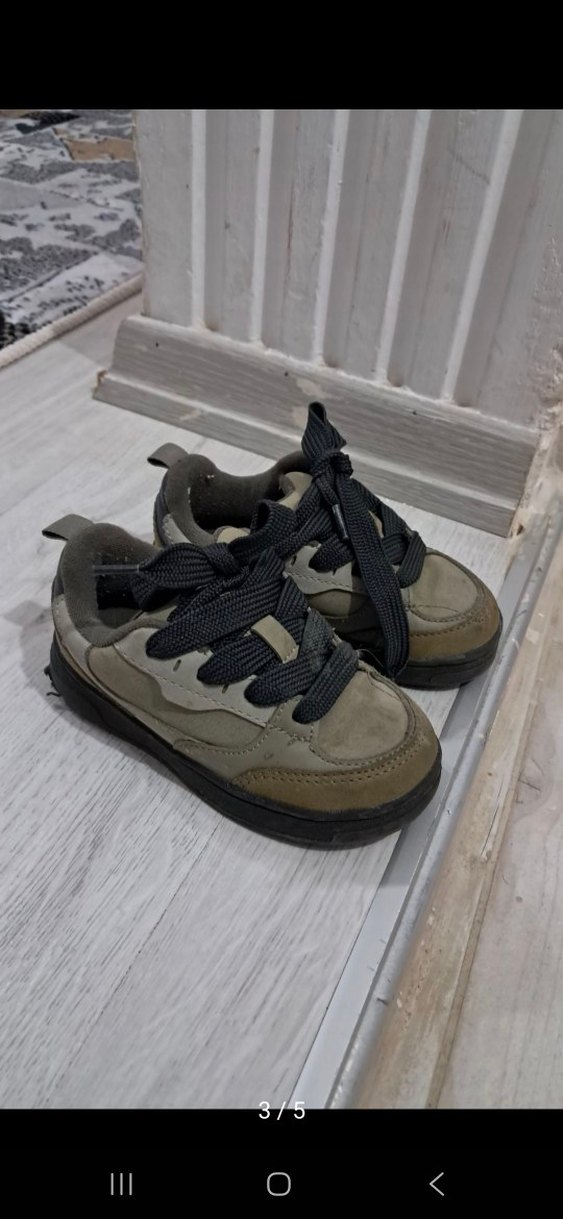 Erkek Çocuk Gri-Kahverengi Spor Ayakkabı - Görsel 3