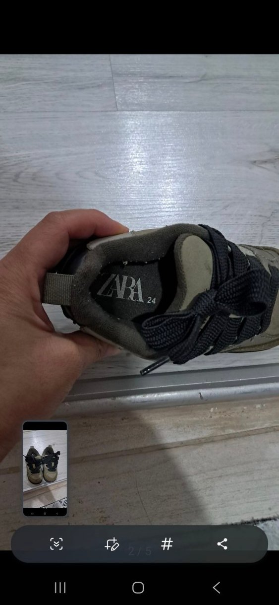 Erkek Çocuk Gri-Kahverengi Spor Ayakkabı - Görsel 2