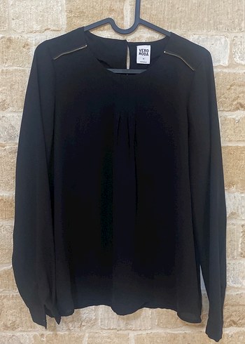 Vero Moda Siyah Uzun Kollu Bluz