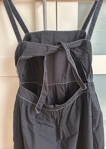 Siyah askılı elbise - Görsel 5