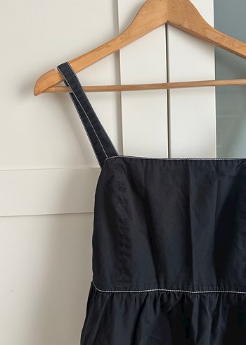 Siyah askılı elbise - Görsel 3