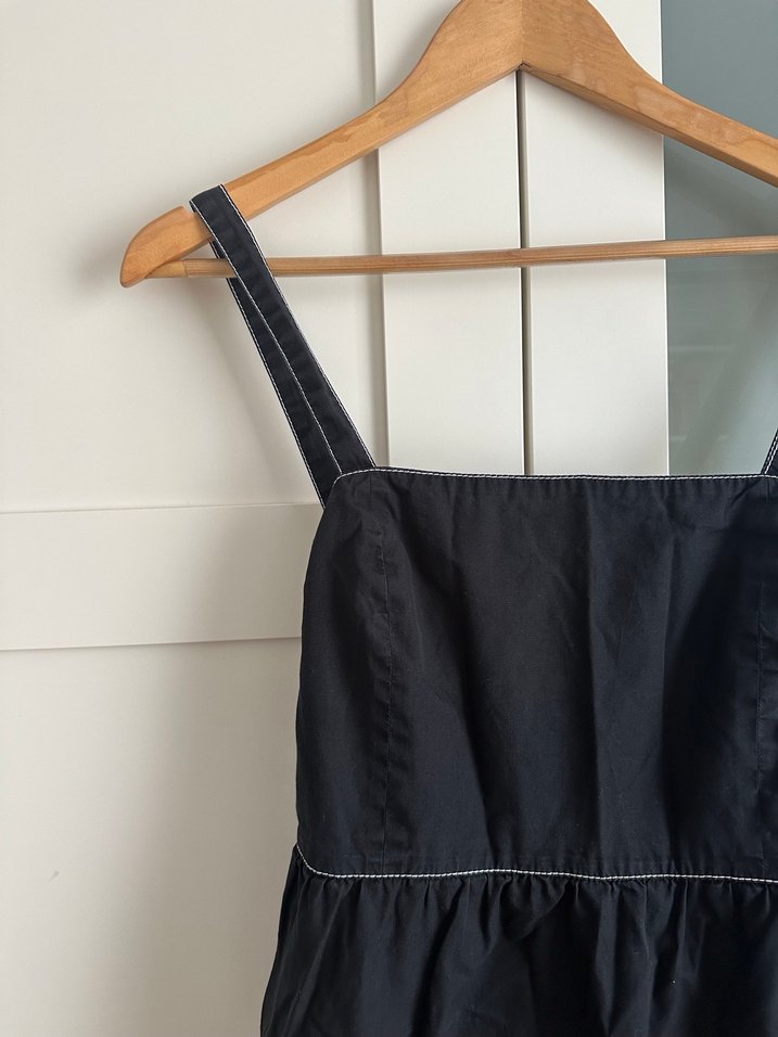 Siyah askılı elbise - Görsel 3
