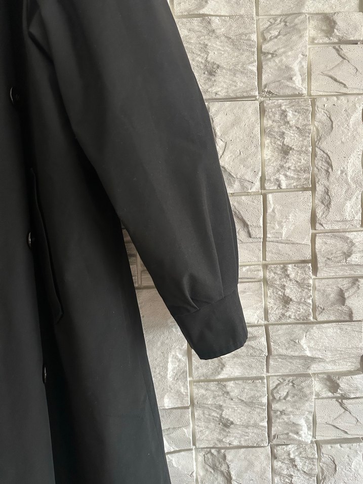 Siyah Kadın Uzun  Trençkot - Görsel 3