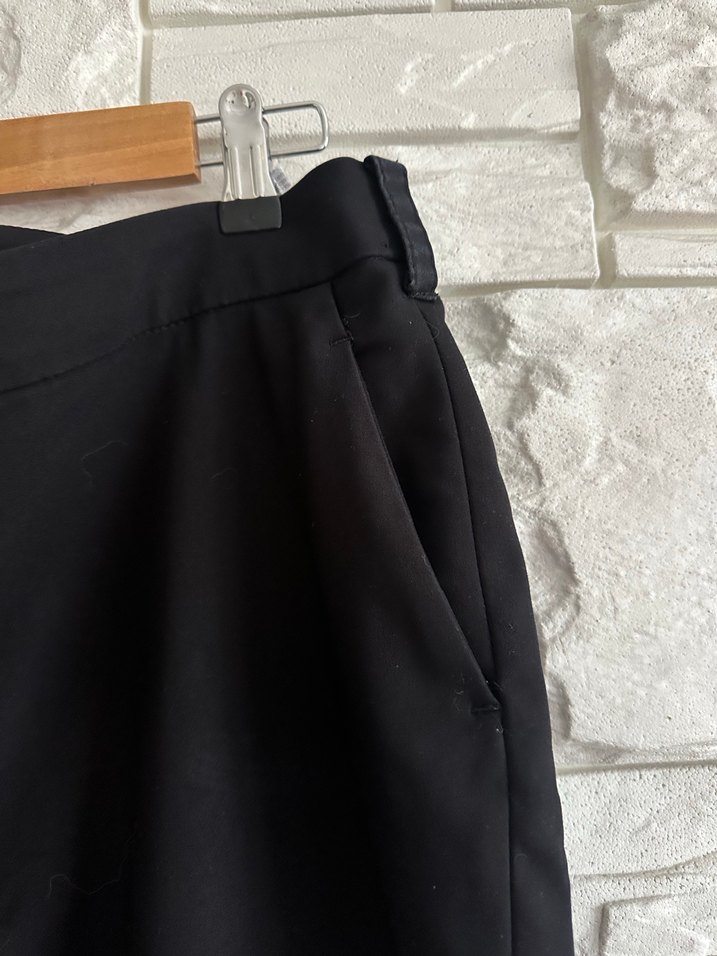 Siyah Kadın Kumaş Pantolon - Görsel 5