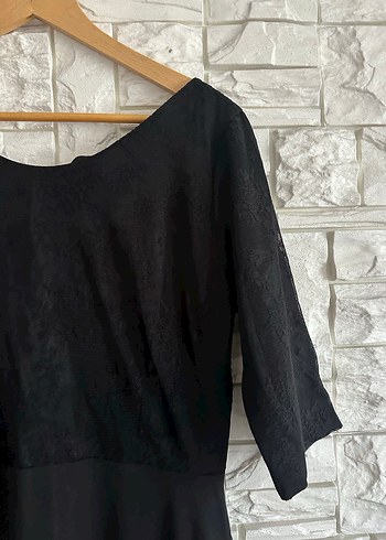 Siyah Özel Dikim Kadın Elbise - Görsel 3