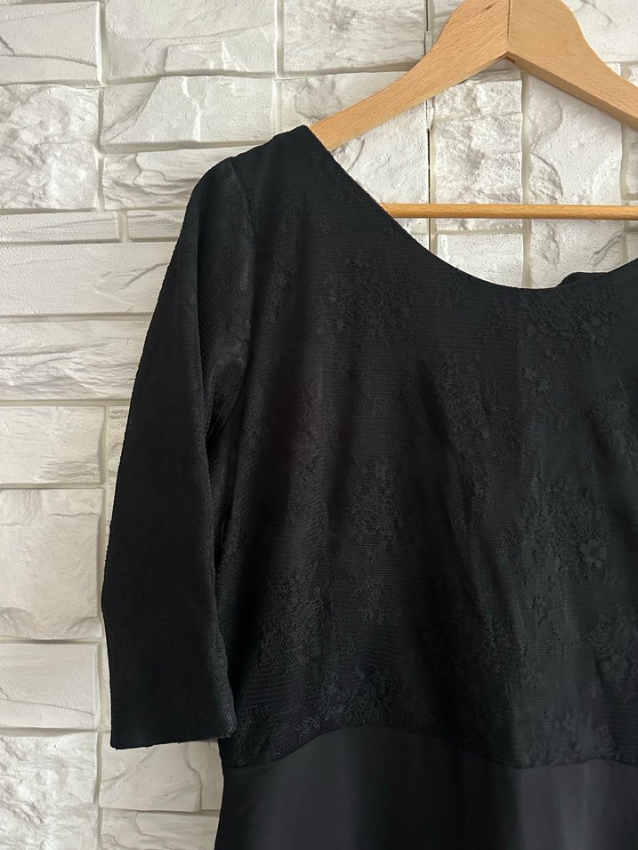 Siyah Özel Dikim Kadın Elbise - Görsel 2