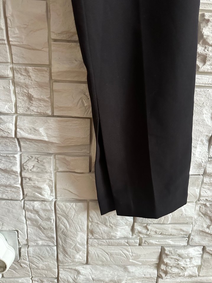 Siyah Kumaş Kadın Pantolon - Görsel 2