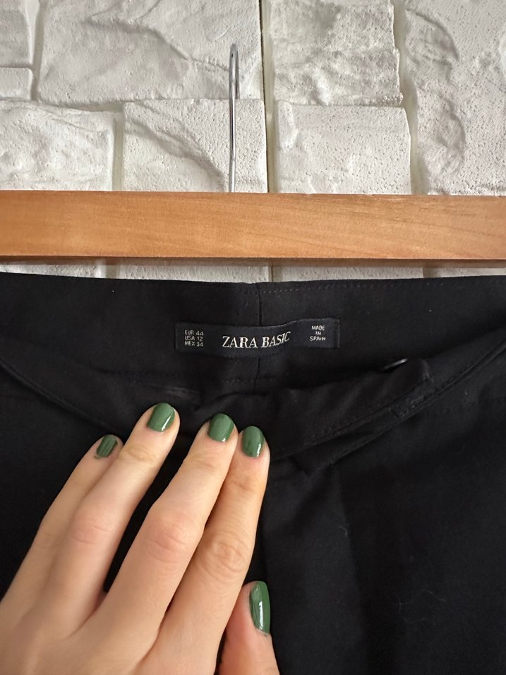 Siyah Kumaş Kadın Pantolon - Görsel 5