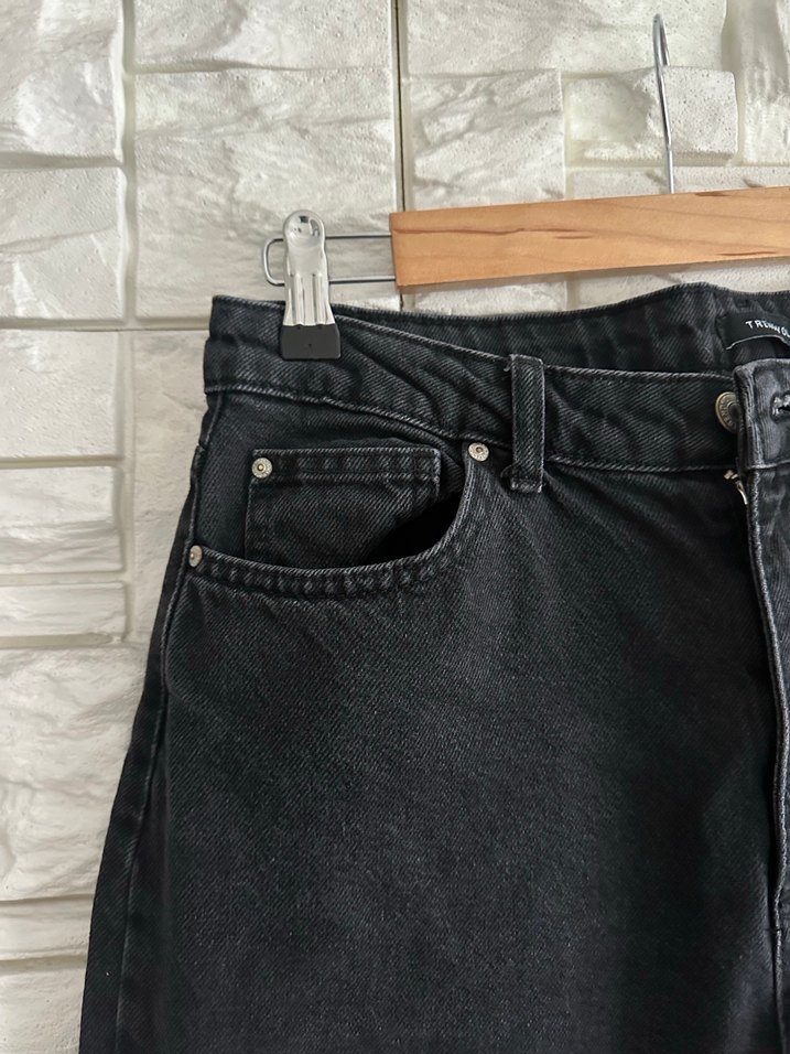 Siyah Regular Fit Kadın Kot Pantolon - Görsel 3