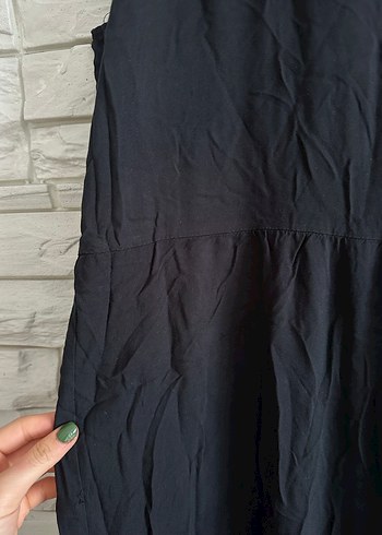 Siyah Kolsuz Uzun Elbise - Görsel 5