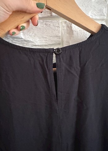 Siyah Kolsuz Uzun Elbise - Görsel 6