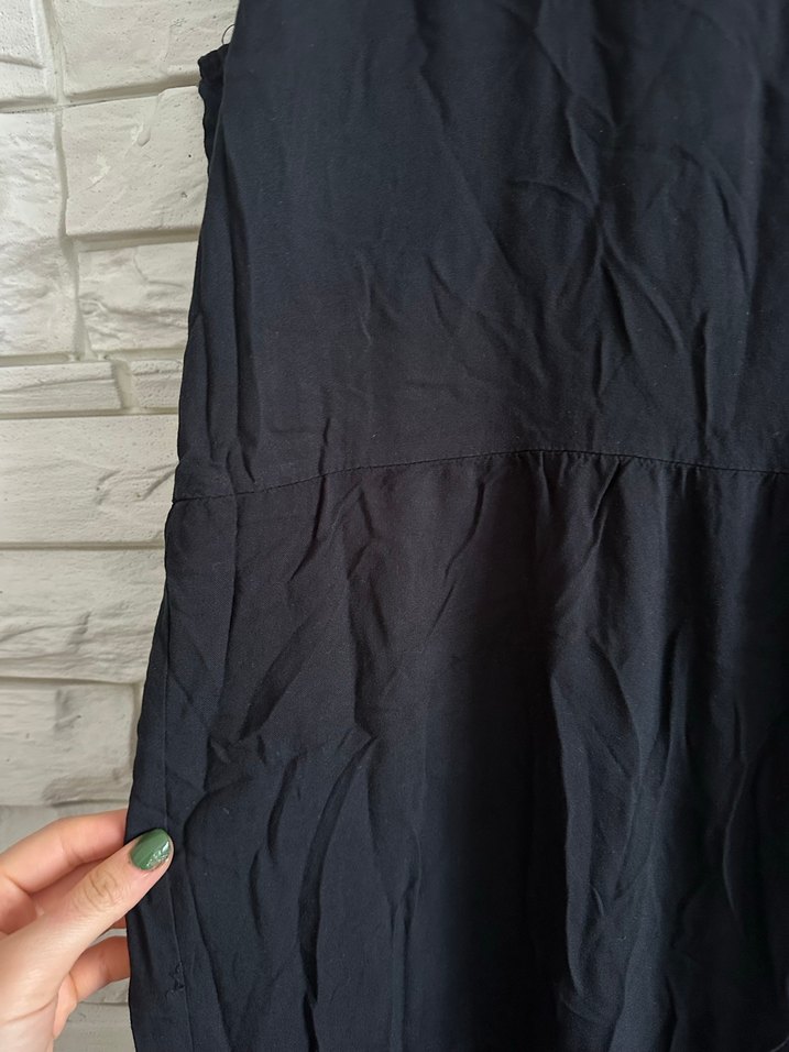 Siyah Kolsuz Uzun  Elbise - Görsel 5