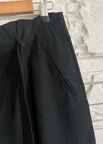 Kadın Siyah Kemerli Pantolon - Görsel 4