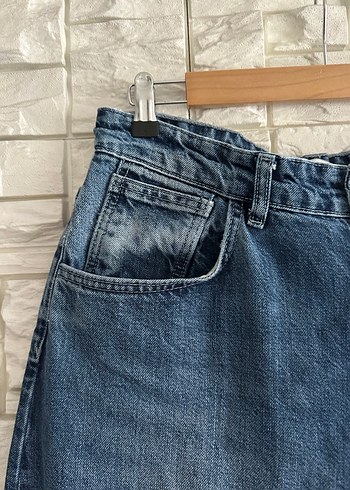 ZARA Bol Kesim Kadın Denim Pantolon - Görsel 3