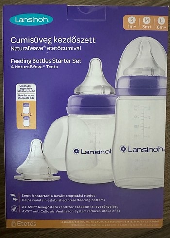 Lansinoh Beyaz Bebek Biberon Başlangıç Seti