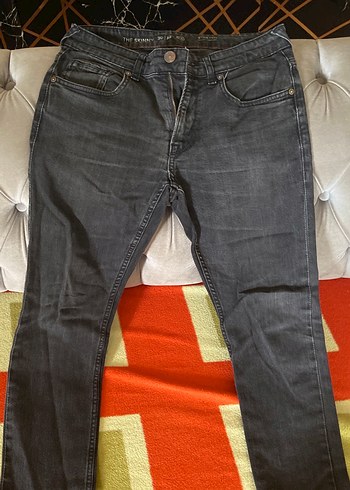Gri Regular Fit Erkek Denim Jean