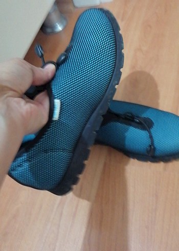 Erkek Mavi Spor Ayakkabı Velcro Detaylı - Görsel 4