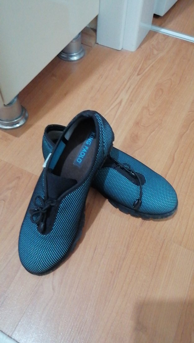 Erkek Mavi Spor Ayakkabı Velcro Detaylı - Görsel 3