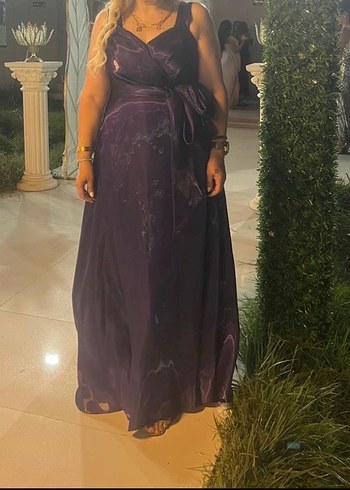 Mor Abiye Elbise - Görsel 3