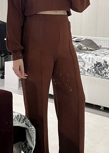 Kadın Kahverengi Uzun Kollu İkili Takım - Görsel 2