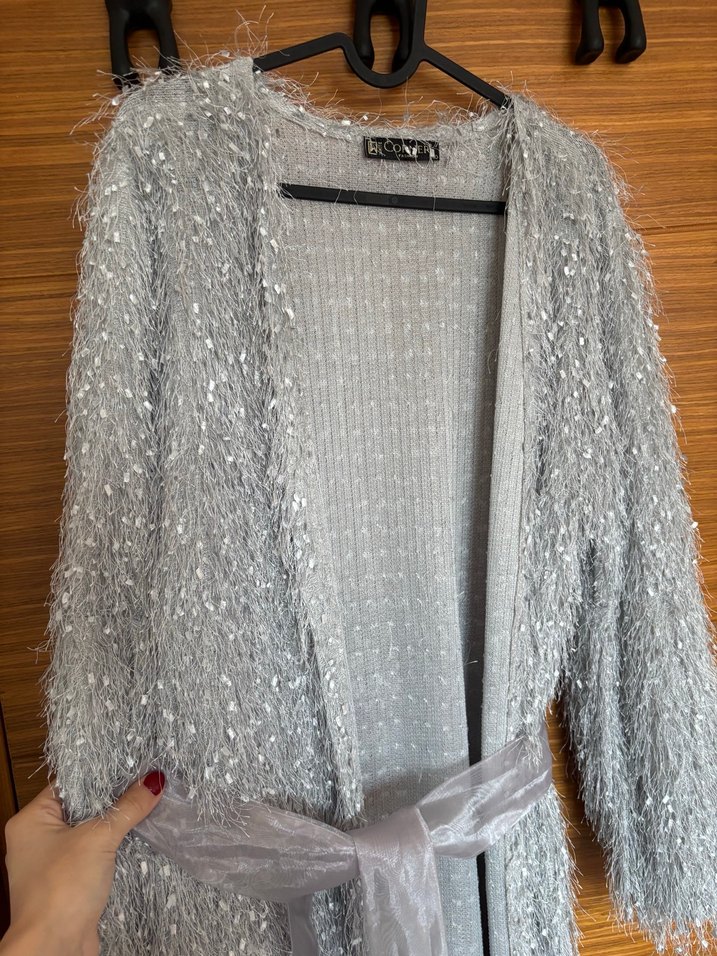 Gümüş Püsküllü Şık Abiye - Görsel 2