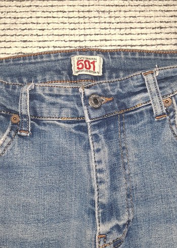 Levis Levi S 501 Acik Mavi Denim Jean