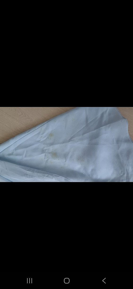 Boncuk İşlemeli V Yaka Mavi Abiye Elbise - Görsel 4