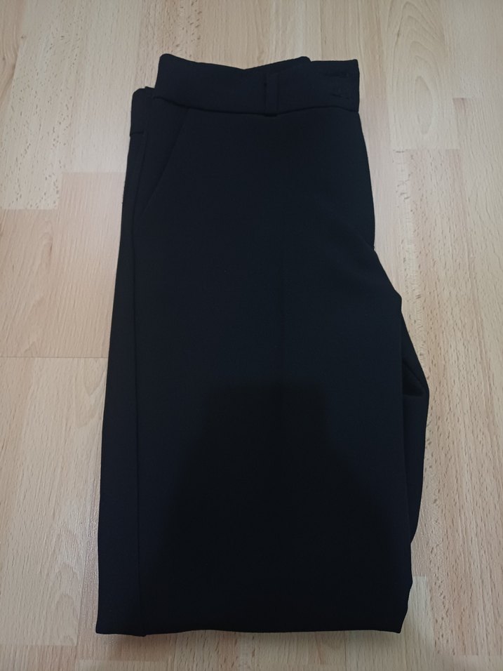 Siyah Kumaş Pantolon - Görsel 3