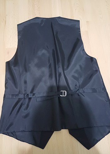 Erkek Siyah Klasik Düğmeli Yelek - Görsel 3