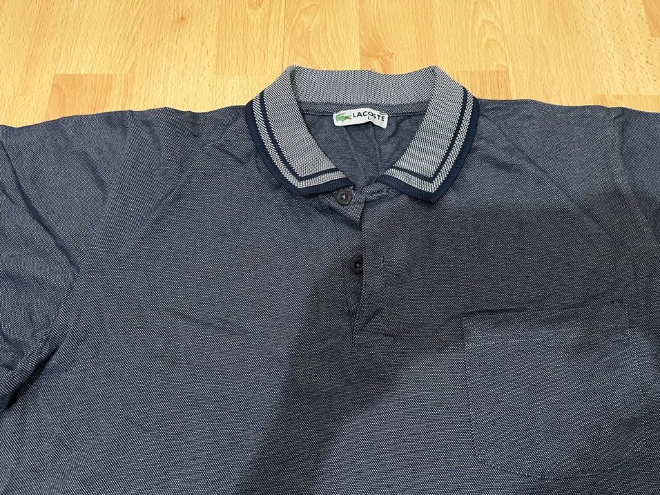 Gri Denim Polo Yaka Rahat Kesim Tişört - Görsel 2