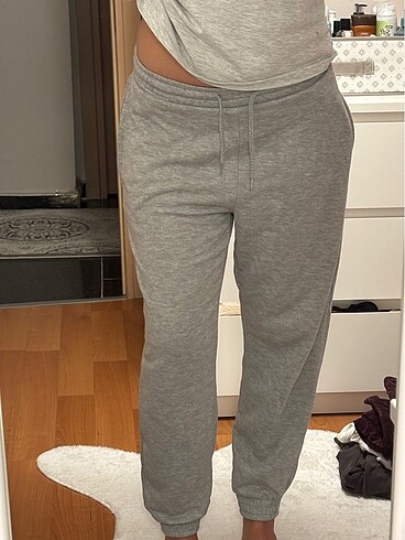 s Beden gri oversize eşofman altı