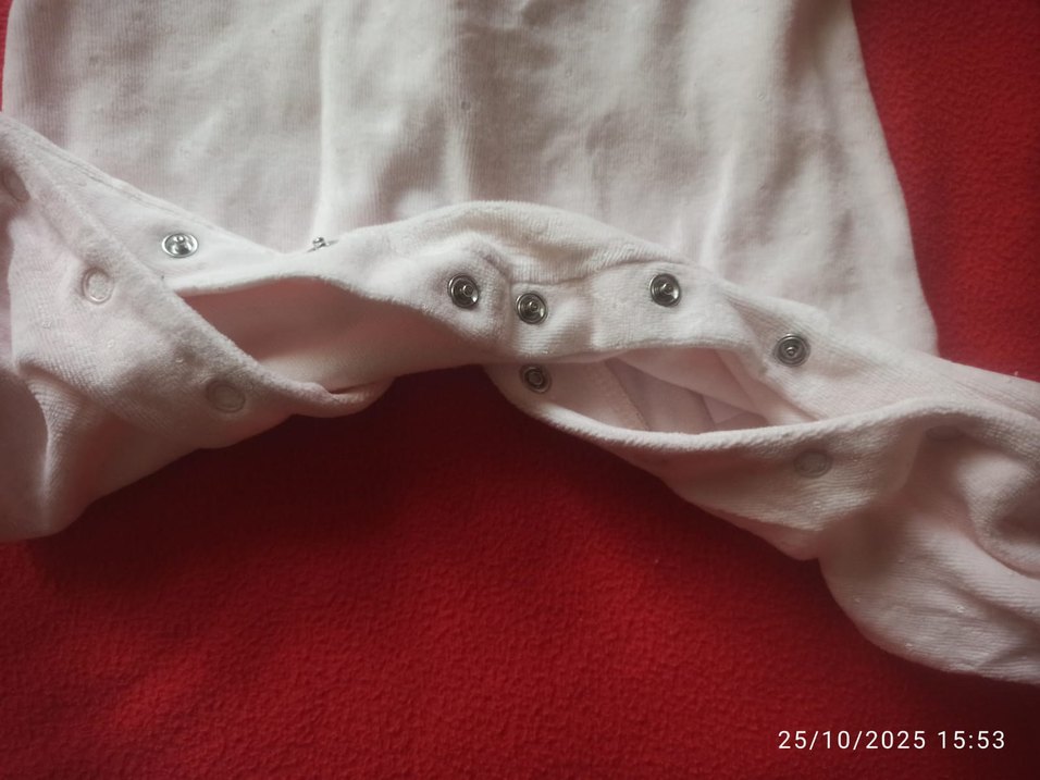 Dantel Detaylı pudra Bebek Tulum - Görsel 2