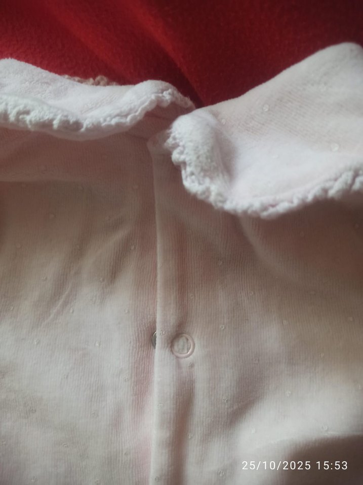 Dantel Detaylı pudra Bebek Tulum - Görsel 5