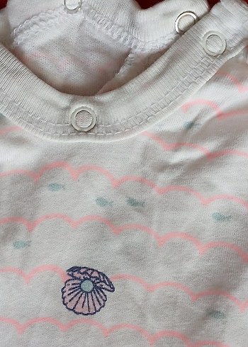 Sarı Bebek Kız Tulum, Elastik Detaylı ,midye kabukulu kiz tulumu - Görsel 7