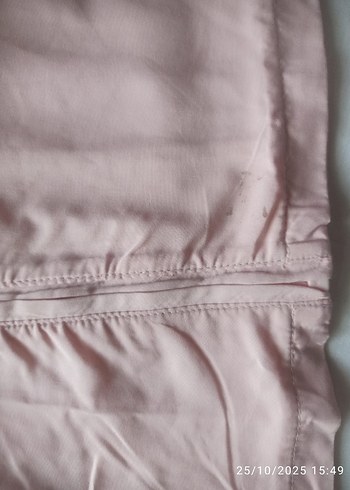 Düğmeli Pembe Kız Yağmurluk - Görsel 6