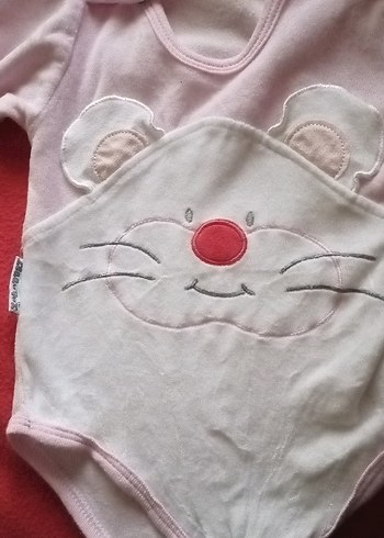 Nakışlı Beyaz Çocuk uzun kollu tulum - Görsel 4